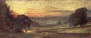 John Constable The Valley of the Stour at sunset 31 October1812 oil on canvas